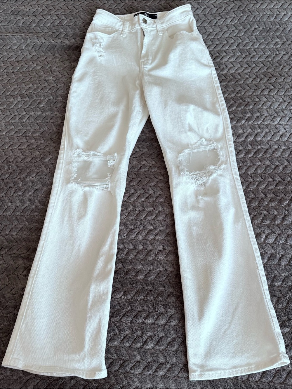 White Distressed Hollister Jeans